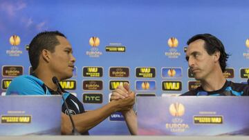 Carlos Bacca y Unai Emery consiguieron dos Europa League en el Sevilla