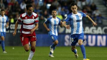 Málaga - Granada en directo: LaLiga 1|2|3 jornada 16, en vivo
