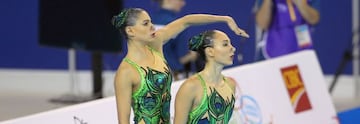 Natalie Lubascher (izquierda) junto a Kelley Kobler (derecha) en los Juegos Panamericanos de Toronto 2015.