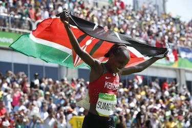 Olympic champion Jemima Sumgong banned for four years