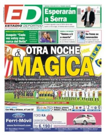 Portadas de la prensa deportiva