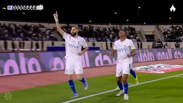 ¡Benzema es una bestia! Hat-trick espectacular en su debut con el Al-Hilal