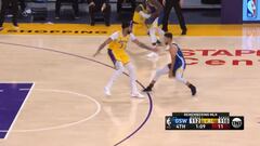 112-110 y contra el mejor equipo de la NBA: ojo a la jugada de Curry a Davis