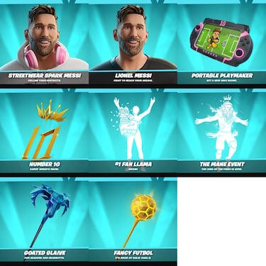 Messi arrives in Fortnite: the king of football arrives with two new outfits, one of which turns into a ferocious lion