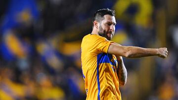 during the Quarterfinals second leg match between Tigres UANL and Puebla as part of Torneo Apertura 2023 Liga BBVA MX, at Universitario Stadium, December 03, 2023, in Monterrey Nuevo Leon, Mexico.