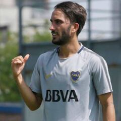 Sebastián Pérez está "feliz y cómodo" en su regreso a Boca