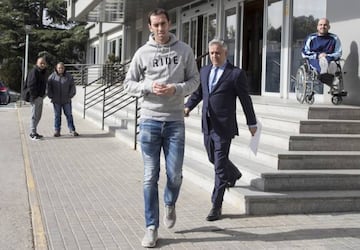 Godin went for medical tests on Thursday morning