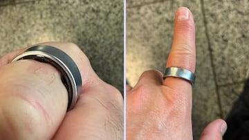 Batería hinchada en dedo