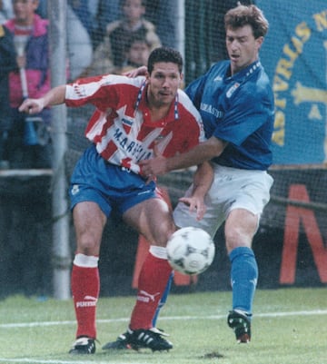 El argentino fichó por el Atlético en 1994 y en 1997 se fue al Inter. Regresó en 2003.