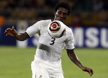 El delantero que portaba el 3. El punta ghanés se dio a conocer en el mundo del fútbol por sus goles en el Mundial de Sudáfrica de 2010. Un penalti fallado en el minuto 120 en cuartos ante Uruguay propició que se llegara a la tanda donde se clasificó el conjunto charrúa