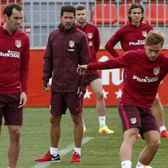 El Atlético prepara el duelo ante el Sporting sin Tiago