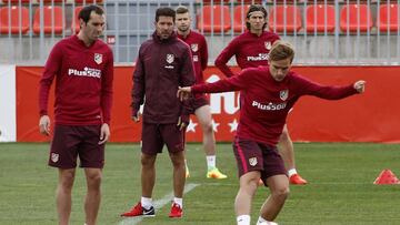 El Atlético prepara el duelo ante el Sporting sin Tiago