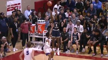 "¡Tiene un lanzallamas!" Lebron reconoce que su hijo es mejor tirador que él por canastas así