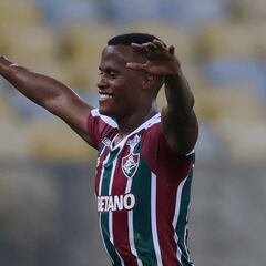 Jhon Arias anota en el triunfo de Fluminense ante Coritiba