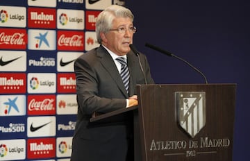 Enrique Cerezo durante la presentación. 