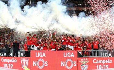 Atleti scout Joao Félix in Benfica title winning game