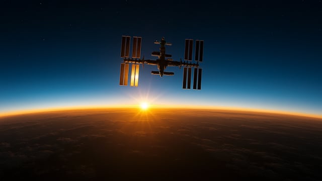 Astronauts aboard the planets largest man-made satellite celebrate New Year at a very unique time due to their position in orbit of the planet.