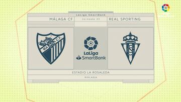 Resumen y goles del Málaga vs. Sporting de LaLiga SmartBank