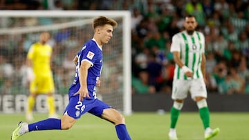 Pablo Barrios, durante el partido contra el Betis.