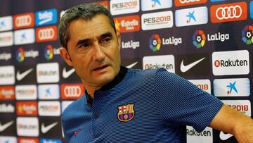 Valverde en rueda de prensa.