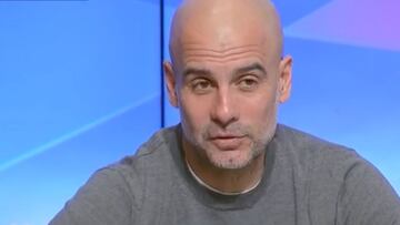 El momento en el que Guardiola se entera por la prensa que uno de sus jugadores se va del equipo