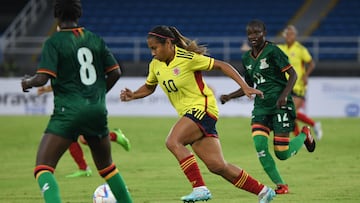 Colombia - Zambia, amistoso de fútbol femenino en el Pascual Guerrero