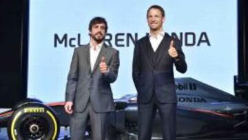 Alonso y Button, en la presentación de McLaren Honda.