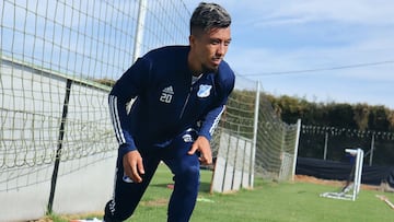 Fernando Uribe, delantero de Millonarios, habl&oacute; de su alegr&iacute;a de volver a estar en el equipo bogotano y del gran objetivo en este 2021 en la Liga