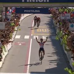 Majka, primer líder en Eslovenia con Pogacar tercero