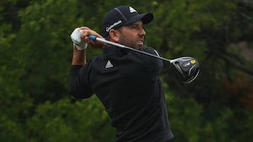 Sergio Garcia realiza un golpe durante el AT&amp;T Byron Nelson.