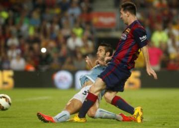 Leo Messi marca el 3-0.