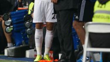 Morata, junto a Ancelotti.