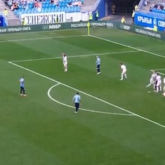 Thomas Galdames sorprendió a todo el mundo en Rusia: ¡golazo de tiro libre!