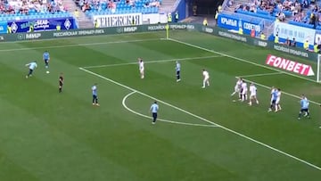 Thomas Galdames sorprendió a todo el mundo en Rusia: ¡golazo de tiro libre!