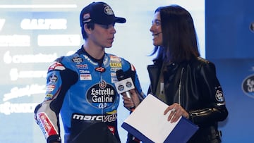 Alonso López en la presentación del Estrella Galicia.