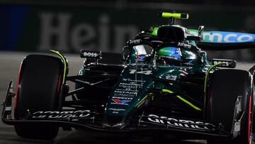 Fernando Alonso (Aston Martin AMR24). Las Vegas, Estados Unidos. F1 2024.