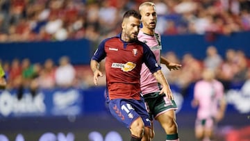 Rub&eacute;n Garc&iacute;a, en un partido con el CA Osasuna.