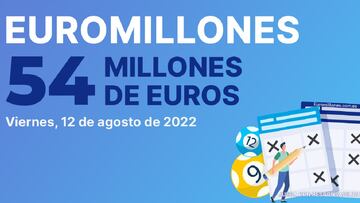 Euromillones: comprobar los resultados del sorteo de hoy, viernes 12 de agosto