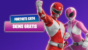 fortnite copa power rangers skins gratis como se consiguen