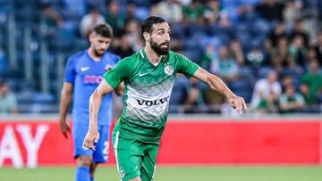 José Rodríguez, durante un partido con el Maccabi Haifa.