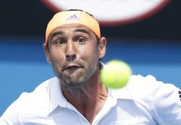 El chipriota Marcos Baghdatis ante el búlgaro Grigor Dimitrov.