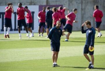 Pep Guardiola y Tito Vilanova en 2010.