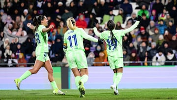 Vienna (Austria), 21/11/2024.- FC Barcelona's Vicky Lopez celebrates her Goal with her team during the UEFA Women's Champions League match between SKN St. Poelten and FC Barcelona in Vienna, Austria, 21 November 2024. (Liga de Campeones, Viena) EFE/EPA/MAX SLOVENCIK