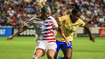 Comandadas por Alex Morgan, las jugadoras de Estados Unidos remontaron y le pasaron por encima a Brasil en la Final del Torneo de Naciones 2018.