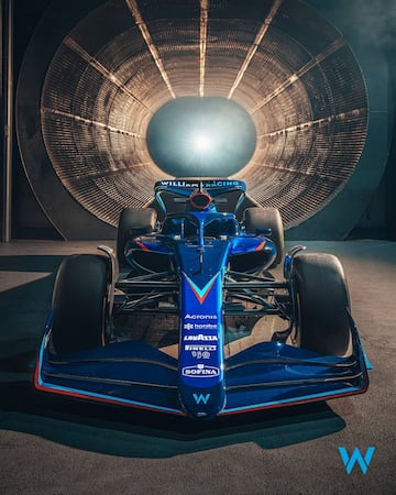 El coche de los pilotos Alex Albon y Nicholas Latifi para 2022.