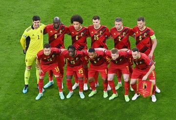 Equipo de la selección de Bélgica.