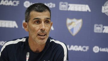 MU&Ntilde;IZ EN RUEDA DE PRENSA, MALAGA CF