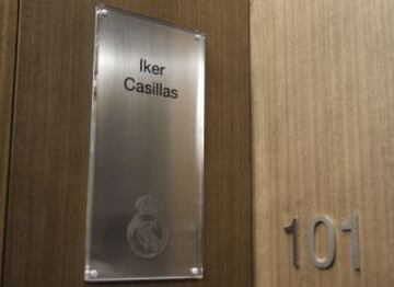 Detalle de la puerta de la habitación de Iker Casillas.
