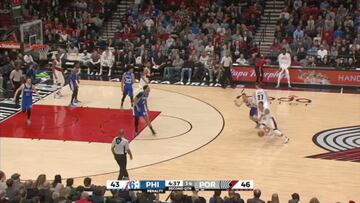 Resumen del Portland Trail Blazers-Philadelphia 76ers de la NBA