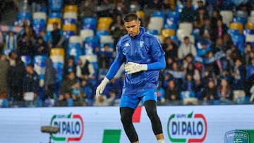 Devis Vásquez, uno de los colombianos en riesgo de descender en las ligas top de Europa.